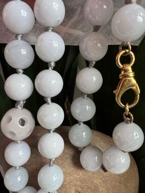 14k Natural Jadeite Necklace